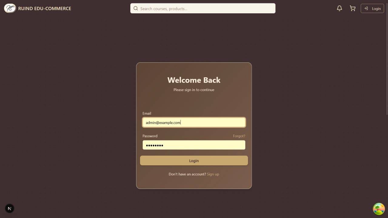 RUIND EDU-COMMERCE — screenshot 2